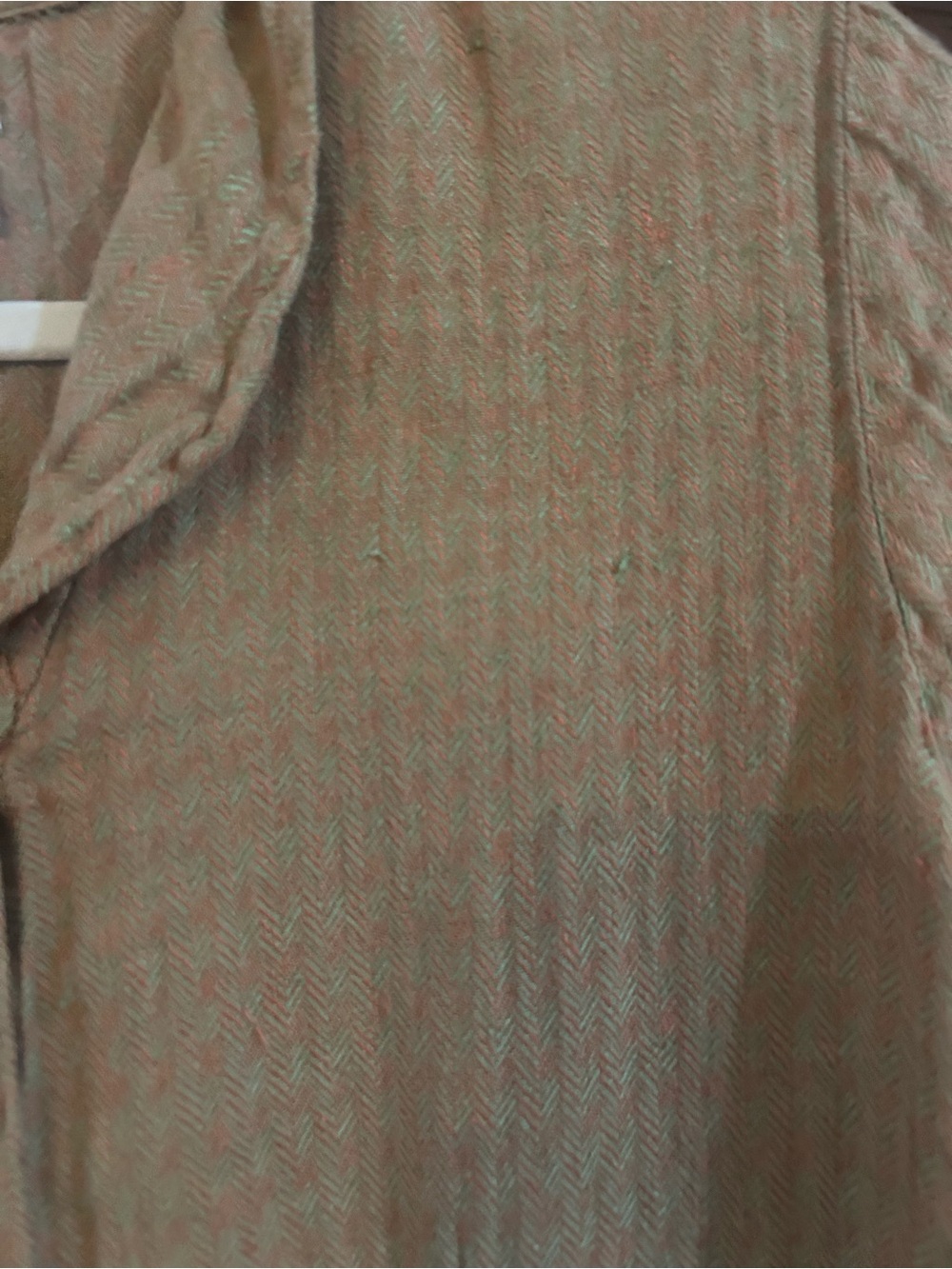 FLAX By Jeanne Engelhart Women's Short Sleeve Button Front Top size Medium #1098 - Picture 5 of 5